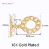 7 Types 18K Gold Plated Brass OT Clasps Bracelet/Necklace Connect Clasps For Jewelry Making Supplies DIY Crafts Accessories