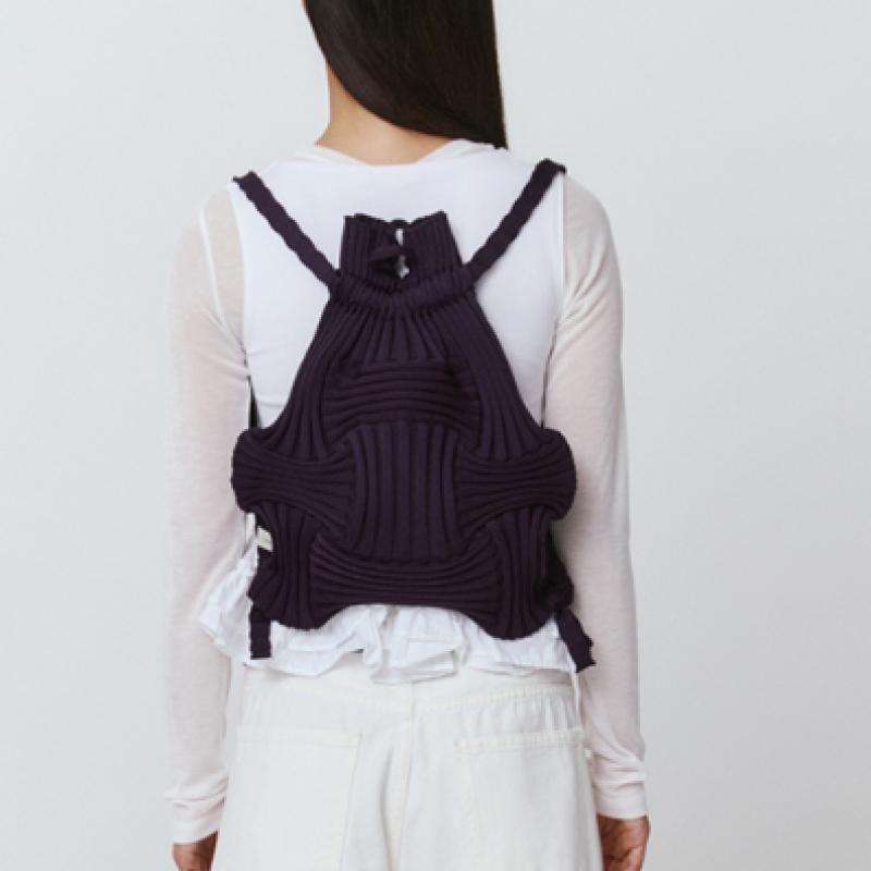 Pleatsmama Deep Purple New Bow Backpack