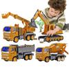 Pull Back Car Engineering Construction Truck Plastic Construction Dump Truck  Boys Toys