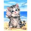 DIY Cat 5D Diamond Painting Full Round Drill Resin Animal Diamond Embroidery Cross Stitch Mosaic Kits Wall Art Home Decor Gift