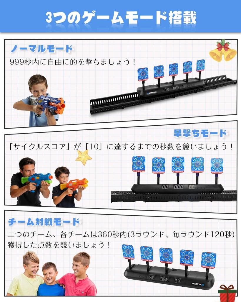 Cyfie Electronic Target, Mobile Shooting Game with Auto-Rise and Auto-Scoring, Five Targets, Electronic Gun Shooting, Sound Effects, Shooting