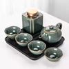 Kung Fu Tea Set Home One Pot Two Cups Tea Plate Small Ceramic Teapot Teacups Hotel Personal Small Sets Traveling