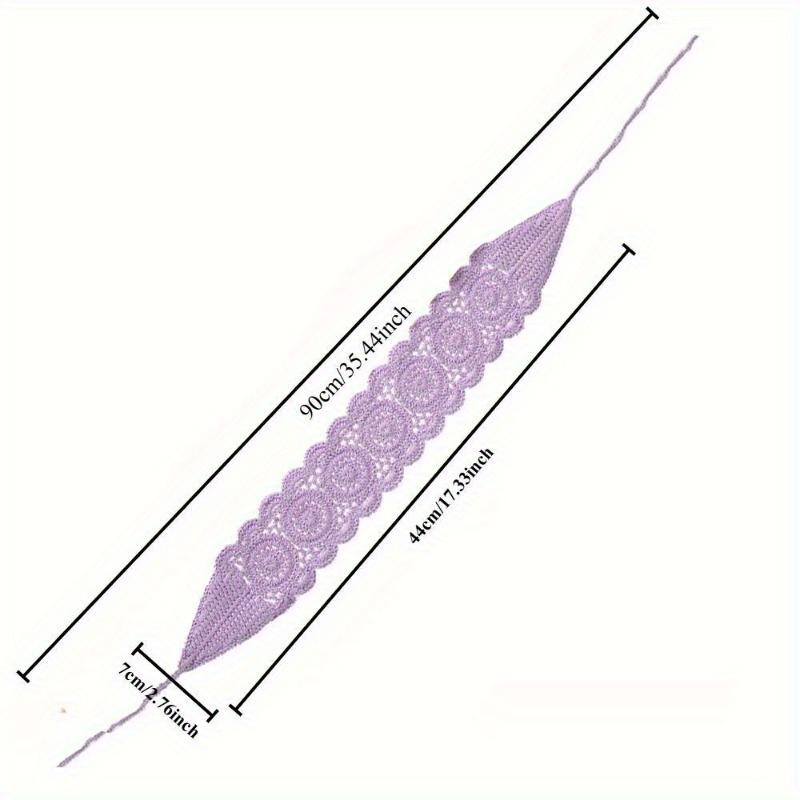 Haimeikang Nuova Fascia per Capelli all'Uncinetto Donna Sciarpa Tinta Unita Lavorata a Maglia Fasce Bandane Larghe Elastiche Accessori Moda