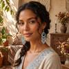 Ethnic Colorful Rhinestone Crystal Tassel Earrings For Women Vintage Niche Water Drop Shaped Earrings Vacation Daily Jewelry