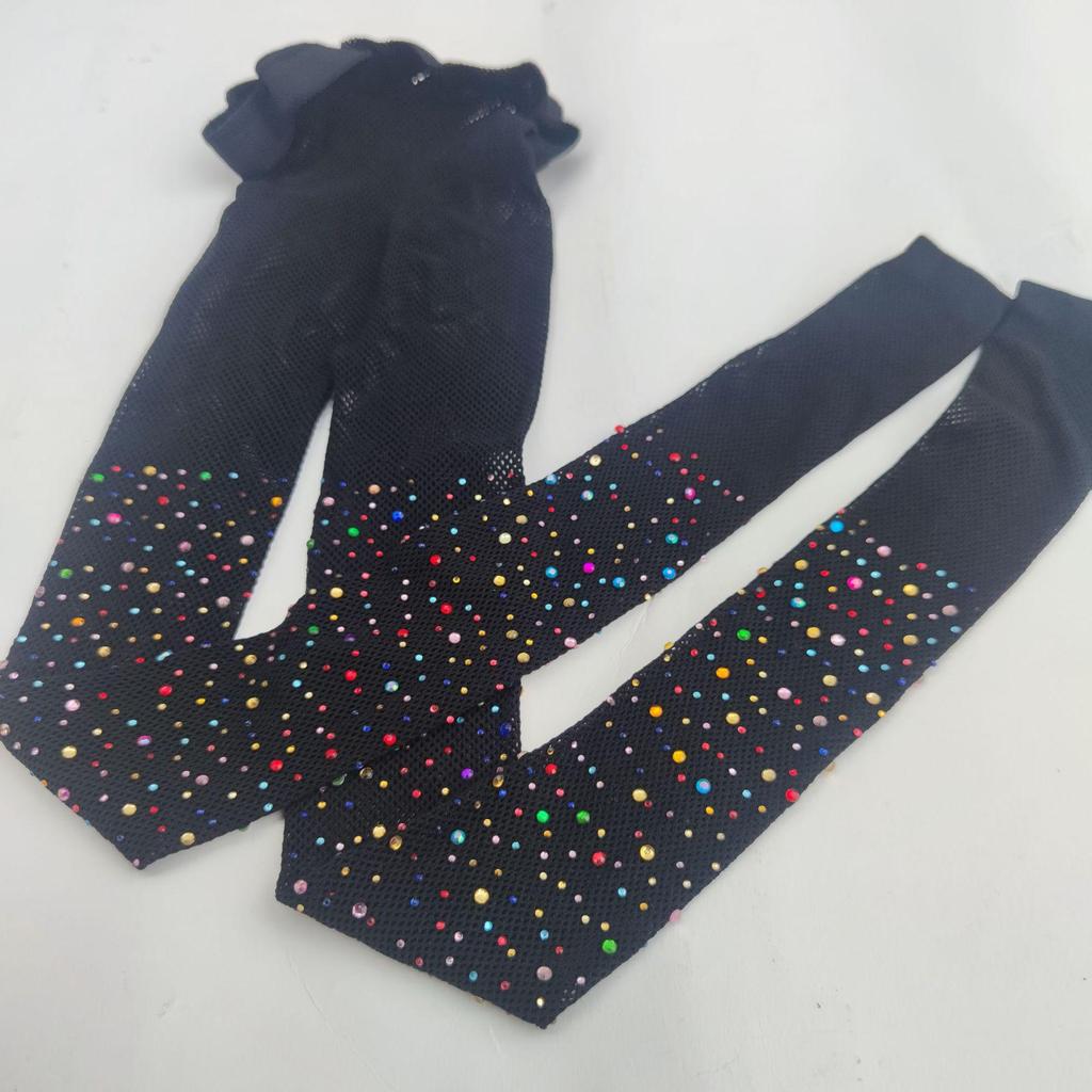 Rhinestone Fishnet Toddler Socks: Fashionable European & American Style