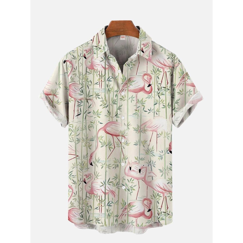 

Мужская летняя новинка 3D-печатная красочная гавайская рубашка с рисунком Huolie, повседневный гавайский тропический топ с коротким рукавом и цветочным принтом 5XL