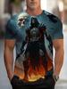 Men's Retro 3D Graphic Print T-Shirt - Perfect for Daily Wear and Vacation