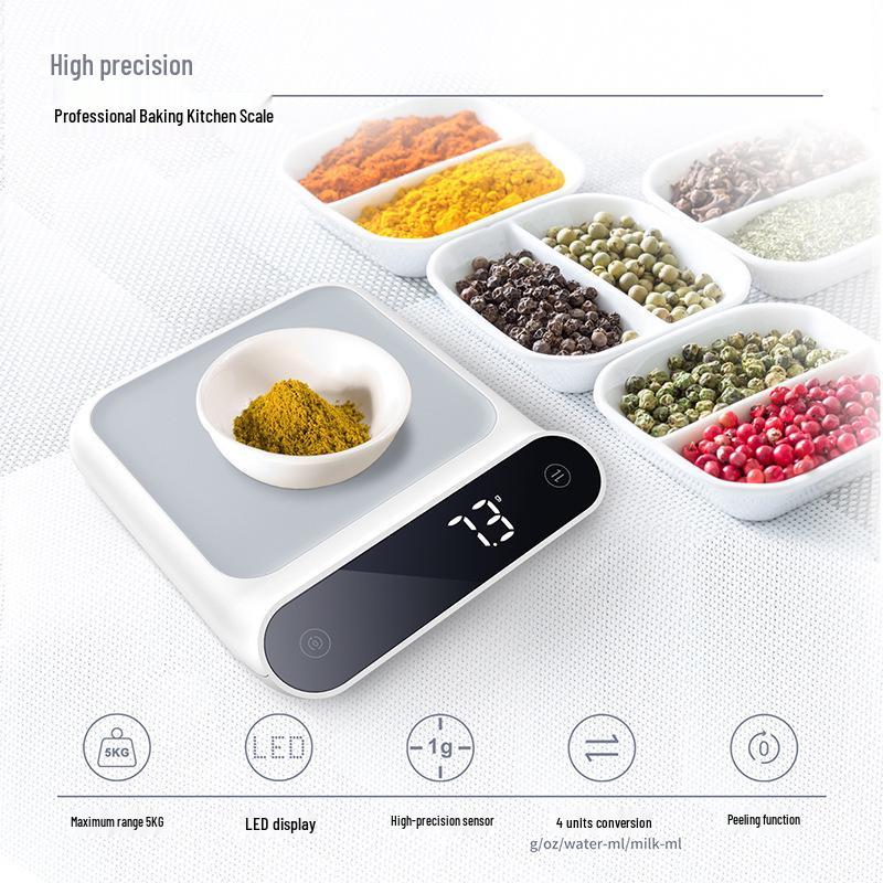 High Precision Touch Screen Kitchen Scale for Baking and Cooking