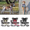 Dogs Harness with Leash Tactic Pet Chest Strap Collar Adjustable Pet Chest Harness Outdoor Walk Training Vest for Dogs