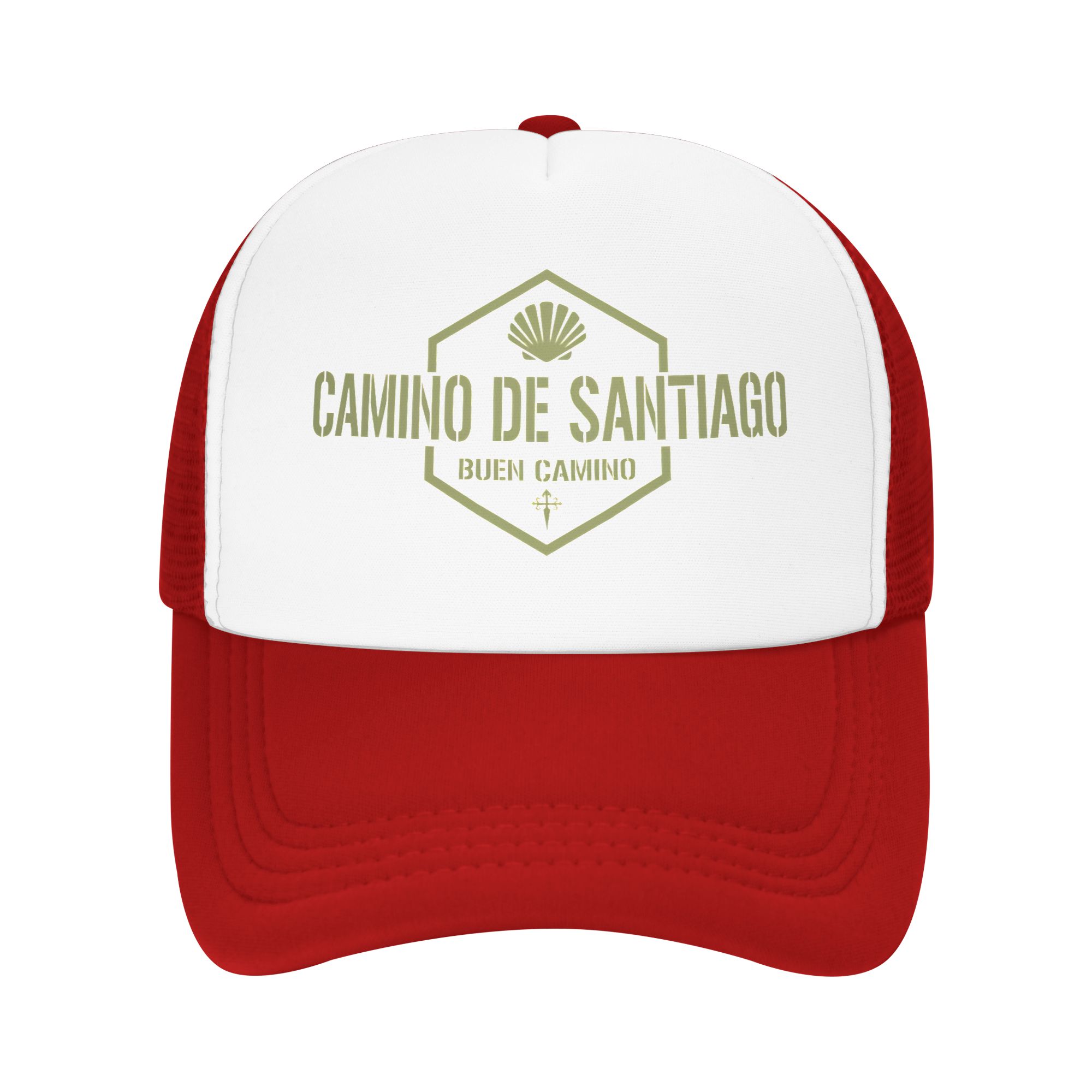 

Summer Mesh Sun Hats Camino De Santiago Buen Camino Baseball Cap Casual Hip Hop Hats Unisex WoUnisex Outdoor Sport Snapback Cap One Size