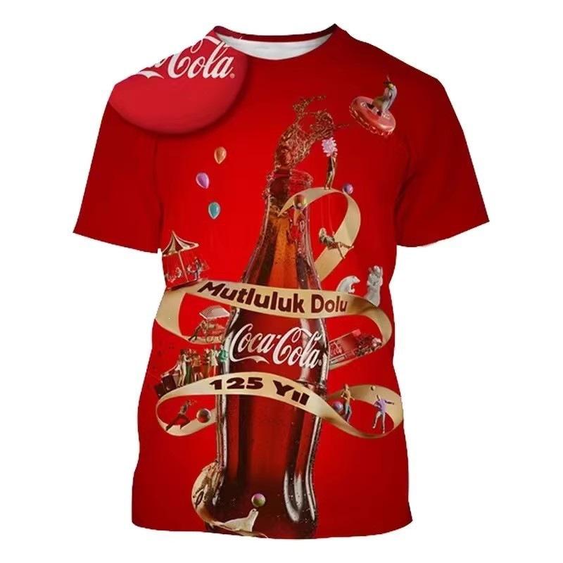 3D Digital Printing T-Shirt Teen Men's Short Sleeve Top Versatile Breathable