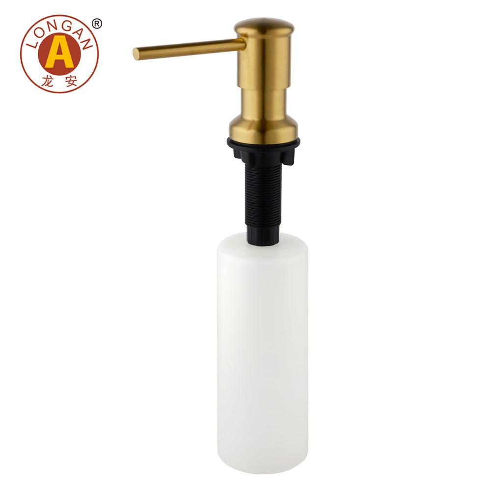 Hotel Chrome Pump Golden Lotion Dispenser Pump Liquid Soap Hand Washing Liquid Hand Wash Bottle for Kitchen & Bathroom
