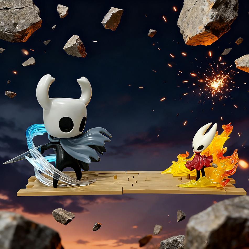 New Hollow Knight Hornet Female & Larva Zote Knight Figurines, Castlevania Style Game Decoration, Must-Have for Game Fans