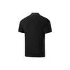 Li-Ning Pure Color Logo Half-Button Short Sleeve Polo Shirt Men Tops Black APLT123-1