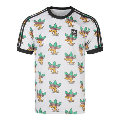 Originals Trefoil Series Sk8 Trefoil Jersey Crew Neck Short Sleeve T-Shirt Men Tops White FM7321