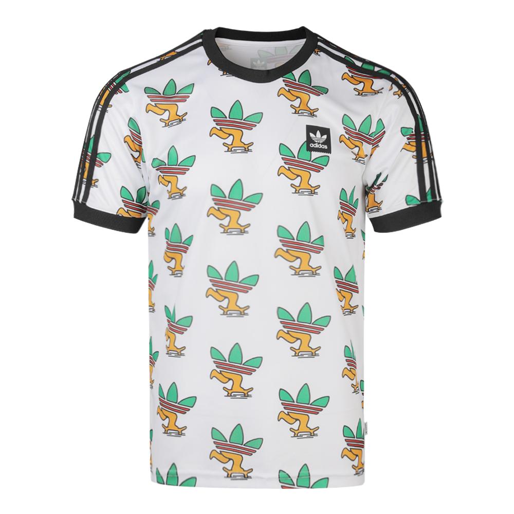 

Adidas Originals Серия Trefoil Sk8 Трилистник Джерси Свитшот с коротким рукавом Мужские топы Белый FM7321 XL