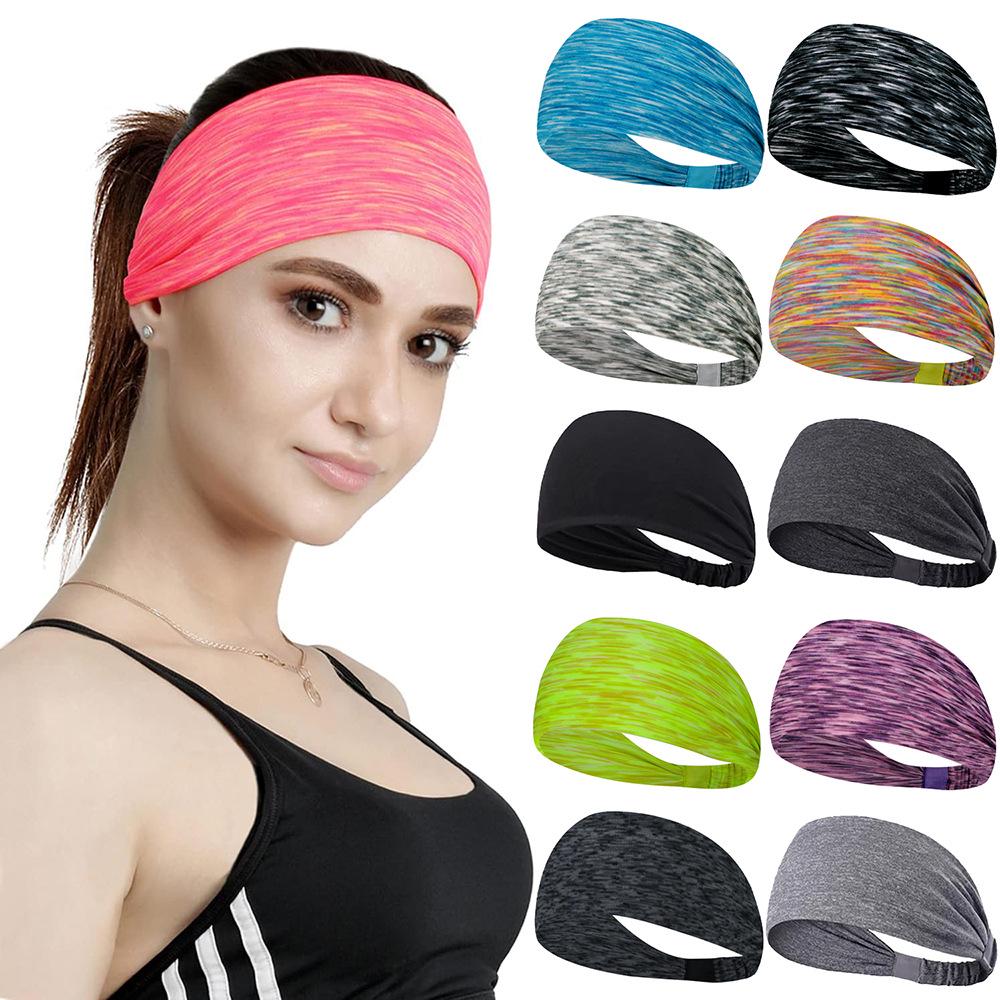 European & American Sweat-Wicking Antiperspirant Running Headband for Women