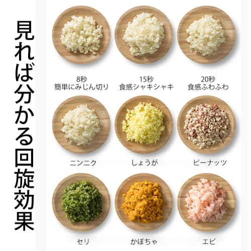 LIVIA Food Processor, Vegetable Cutter, Chopper, Small Electric Slicer, 4-in-1 Multifunctional Handheld Electric Vegetable Cutter, Multifunctional Veg