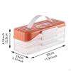 Donuts Box Cookie Carrier Measure Time Multipurpose Compact Organizer Food Storage Container for