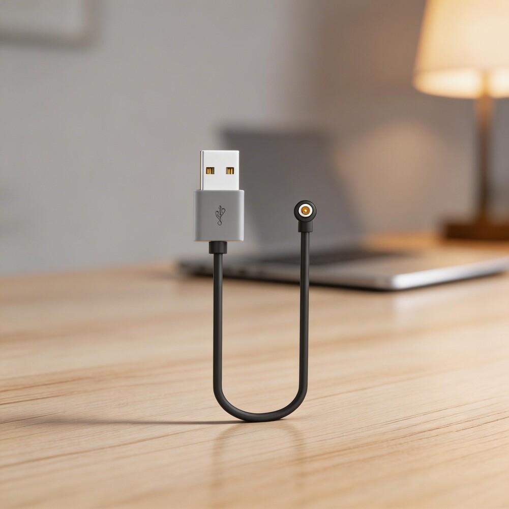 2 ks Magnetický nabíjecí kabel Pro chytrý prsten 4,0mm Kulatý konektor Rychlé nabíjení Bezpečný klip Rychlé a efektivní nabíjecí nástroje