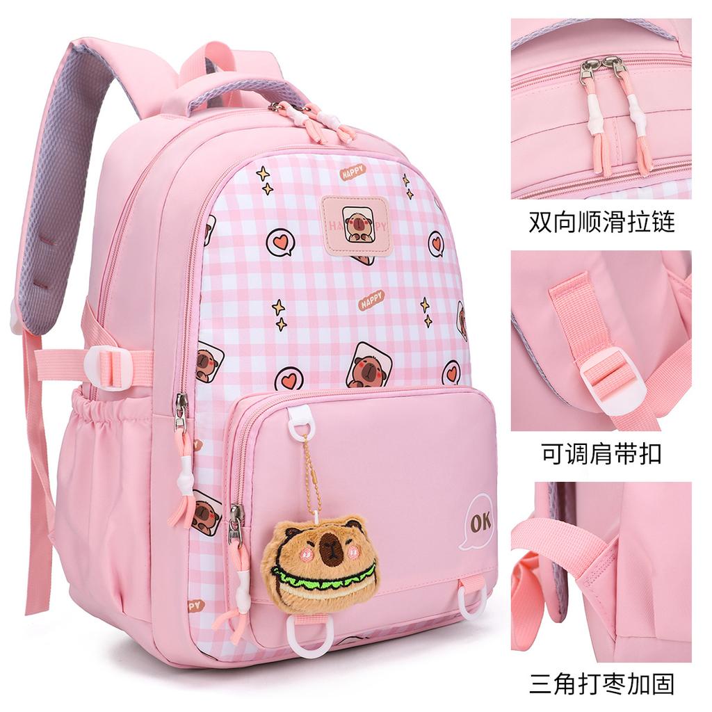 New backpack cute niche design junior high school student schoolbag large capacity travel college wind backpack