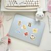 Original Hand-Painted Cartoon Cat Graffiti Stickers - 50 Waterproof Adhesive Sheets for Phone Case & Fridge Decoration