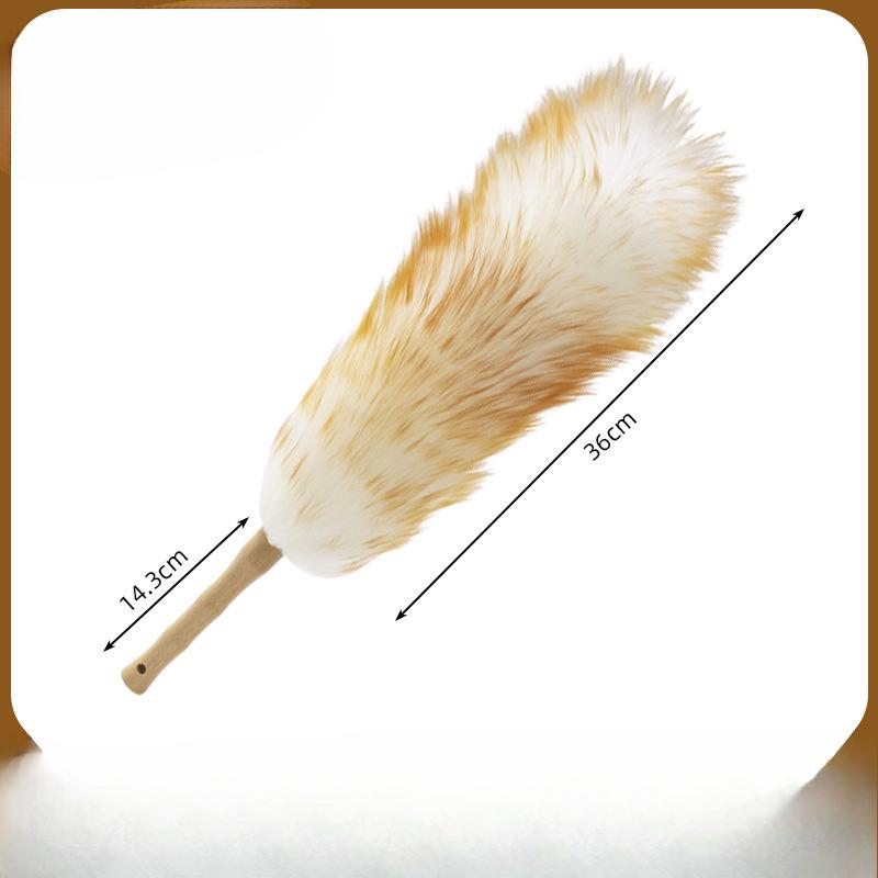 Pure Wool Dust-removing Duster Dust Cleaning Tool Room Thickened and Densified Electrostatic Feather Duster