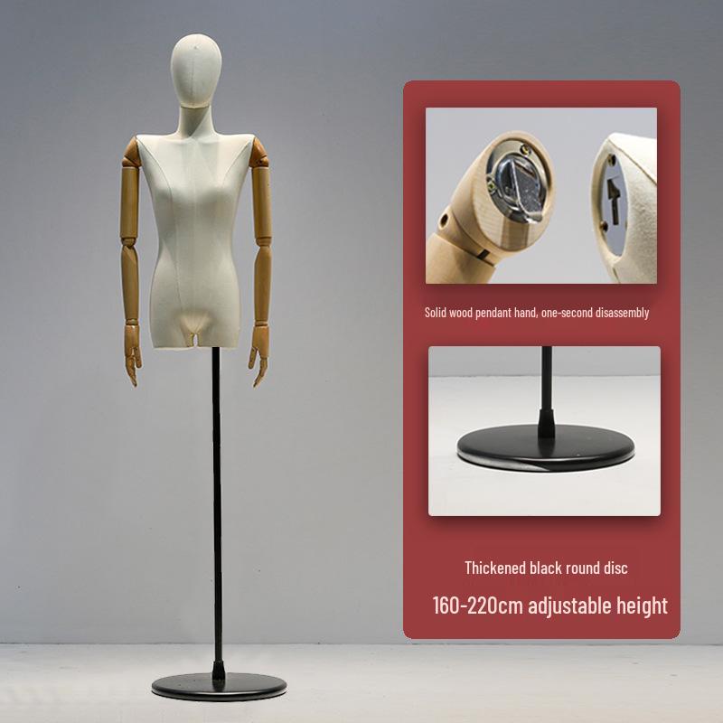 Korean Women's Clothing Store Mannequin: Pendant Arm Flat Shoulder Display Stand