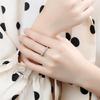 New Simple Small Fresh Light Bead Female 925 Sterling Silver Jewelry Personality Sweet Round Bead Popular Opening Rings TYB465