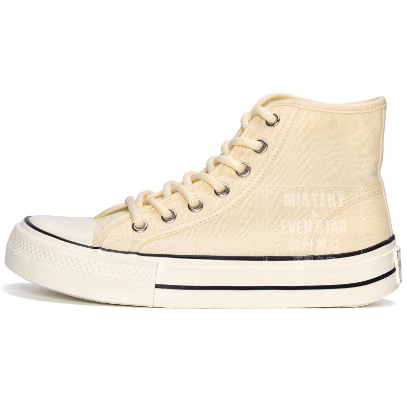 Square Head High-top Canvas Shoes Women's Mango Head Thick-soled Ugly Cute Big Head Shoes 807