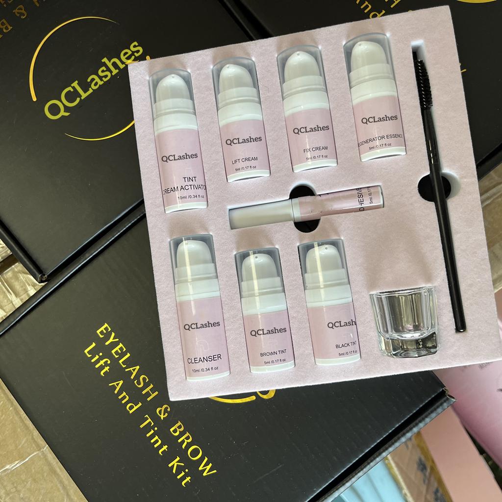Luxury Organic Lash Lift Brow Lamination Kit Long Lasting Cream Lashlifting Tool with Logo Private Label Tint Set