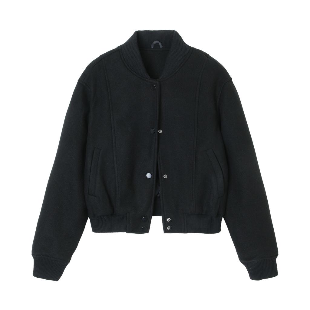 European Beautiful Women's Short Jacket Autumn and Winter New Retro Round Neck Jacket Single-breasted Woolen Top