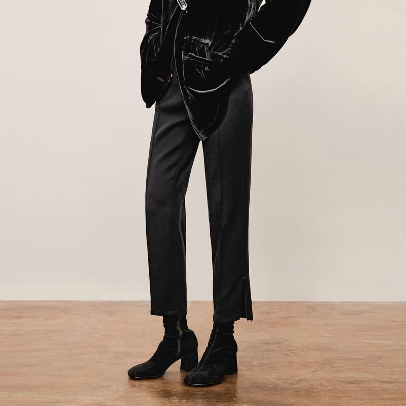 

Брюки кэжуал узкого кроя из 100% мериносовой шерсти S