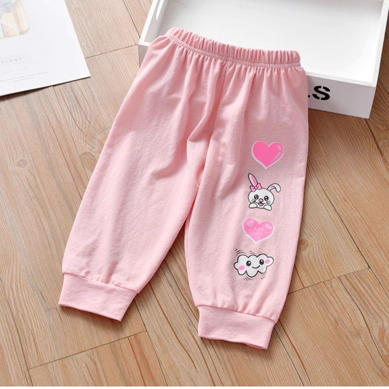 

Літні штани для дівчаток, облягаючі, нові, вільні, літні, повсякденні, дитячі, дитячі штани від комарів 130 рожевий