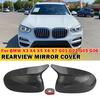 For BMW X3 G01 X4 G02 X5 G05 X6 G06 X7 G07 2018- Car Sticker Rearview Side Mirror Cover Wing Cap Exterior Rear View Trim ABS