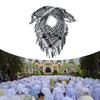Lightweight Adult Lattice Pattern Shemagh Scarf Multi Purpose Headscarf Adjustable Religious Scarf Outdoor Headwrap