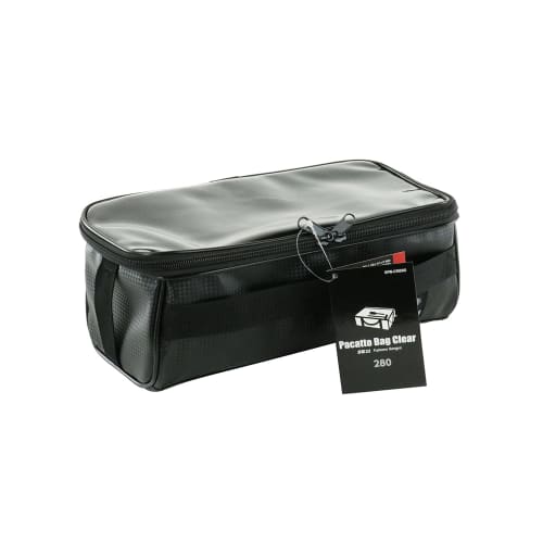 SK11 (SK11) Pacat Bag Clear Width 280 x Height 120 x Depth 130mm Large opening with lid SPB-CR280 Black For work/carpenters/outdoor use