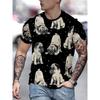 3D Print Animal Pug Graphic T-Shirt For Men Summer Short Sleeve Cool Dog Pattern Tshirts For Men New In Men's Tee Shirts