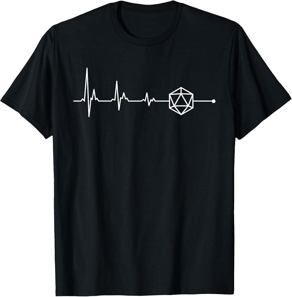 

Minimalist D20 Dice Nerdy Dice Set Collector TShirt TShirt Unisex T-Shirt XL