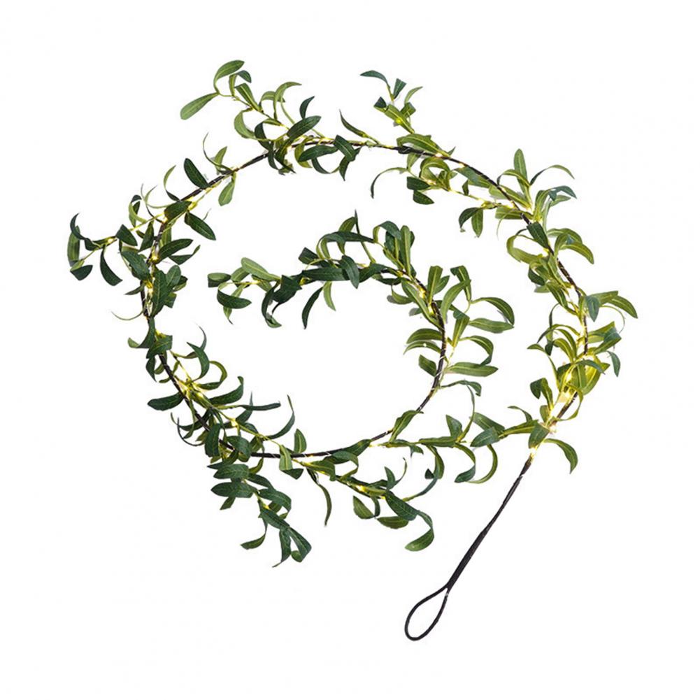 Artificial Garland with Led Lights Dining Table Garland Artificial Olive Vine Garland with 96 Led Fairy Lights 6ft for Fireplace
