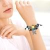 Women's Watch Antique Butterfly Bracelet Watch Multi-wrap Prayer Beads Woven Leather Strap Analog Casual Women's Accessories Birthday Christmas