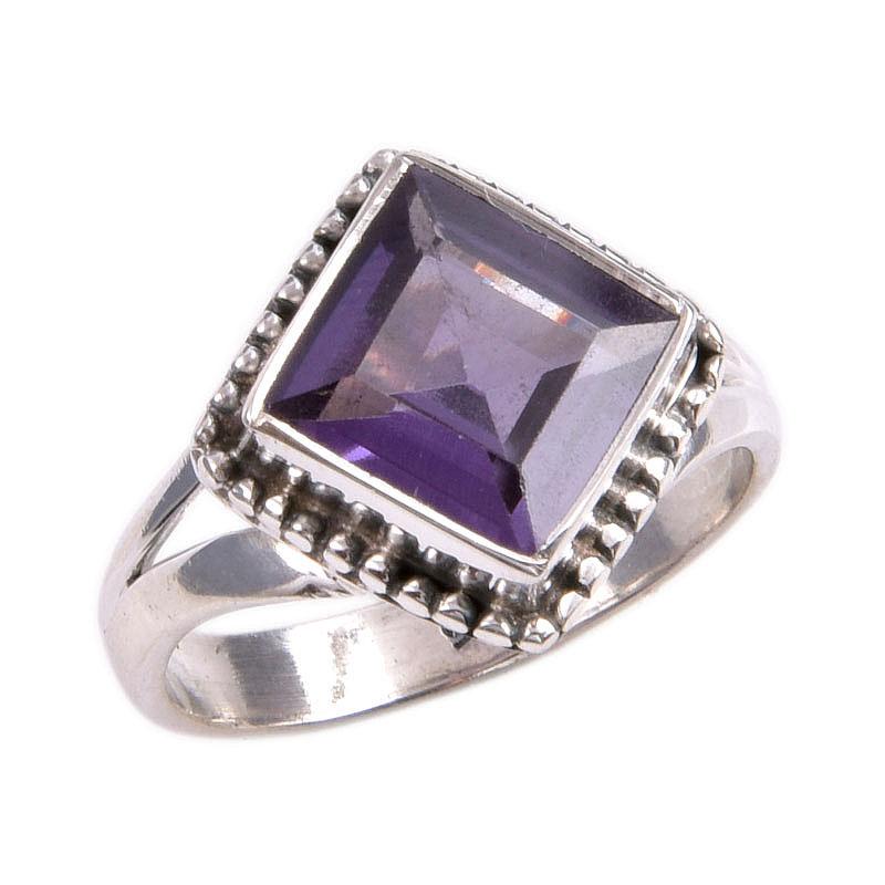 Natural Alexandrite Gemstone 925 Solid Sterling Silver Jewelry Ring Size 6 k1M98