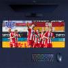FC Heidenheim Mauspads, Große Gaming-Schreibtischmatte, Rutschfestes XXL-Mauspad für Laptop & Tablet, Mini-PC-Spielmatte mit Genähten Kanten
