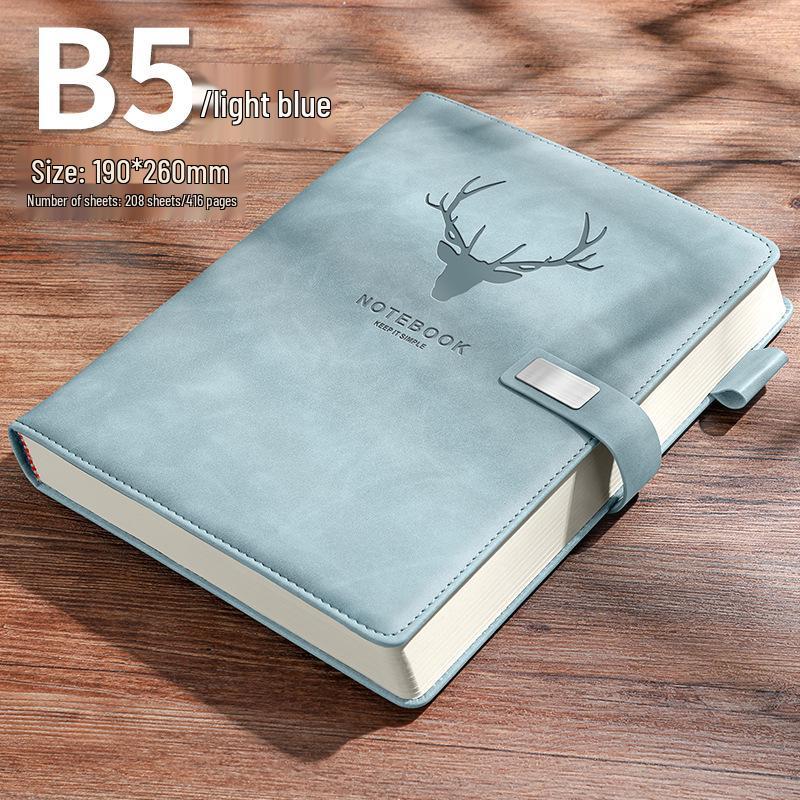 A5 Retro kožený zápisník: Jednoduchý deník v korejském stylu pro obchodní jednání a studenty