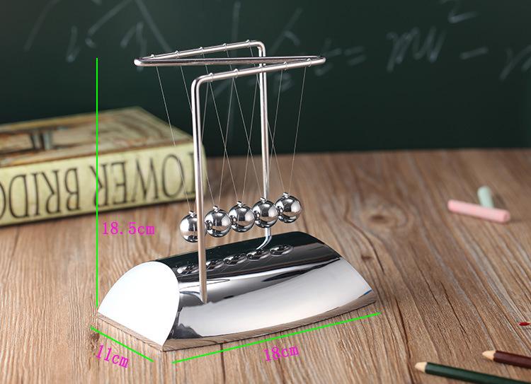 Z Shape Newton Cradle Steel Balance Ball Physics Science Pendulum Desk Home Decor