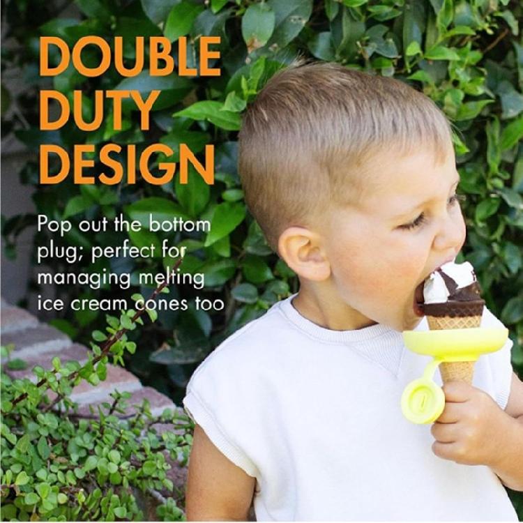 Pack of 4 Leak-Proof Cone Support Colorful Silicone Food-grade Drip-Proof Children Popsicles Rack for Home Use