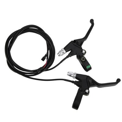 1Pair Electric Bicycle Scooter EBike Conversion Accessory Electronic Brake Lever Black