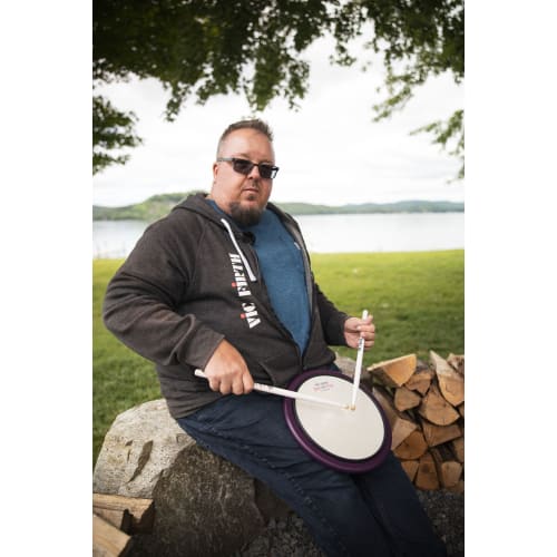 VIC FIRTH Heavy Hitter Slim Pad with Rim for Marching Snare Drums (Thin Pad) VIC-HHPSLR