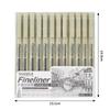 12Pcs/Set Drawing Pens Marker Pen Manga Lettering Pens Art Sketch Journaling Watercolor School Supplies Stationery Gifts