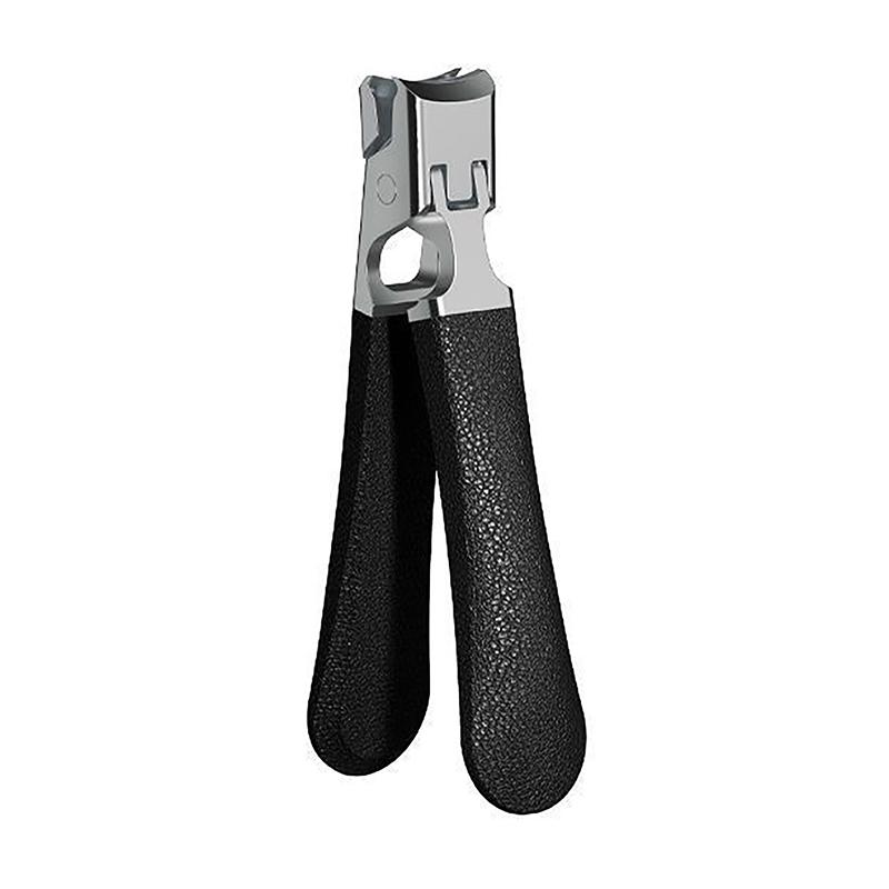 Anti-Splash Nail Clippers Thick Hard Toenail Special Stainless Steel Wide Jaw Opening Manicure Fingernail Cutter Tools чёрный
